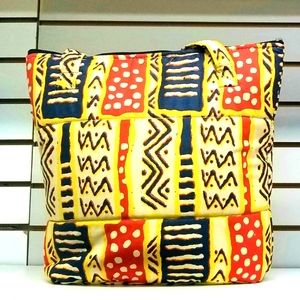Bogolan African print handbags (multicolor)